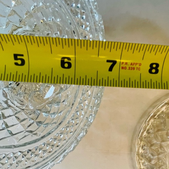 Vintage Anchor Hocking Wexford Pressed Clear Glass Candy Dish with Lid - Picture 8 of 9